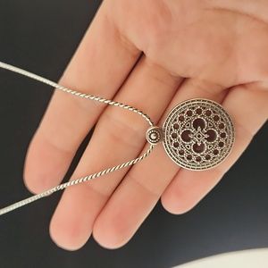 NWOT Ornate Silver Necklace